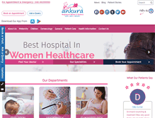 Tablet Screenshot of ankurahospital.com